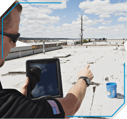 Commercial roof inspection